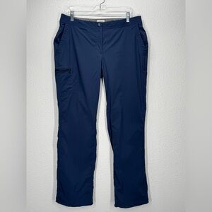 2 Pr L.L. Bean Utility Cargo Navy Blue Trail Pants 14Reg & 14 M/T Hiking Outdoor